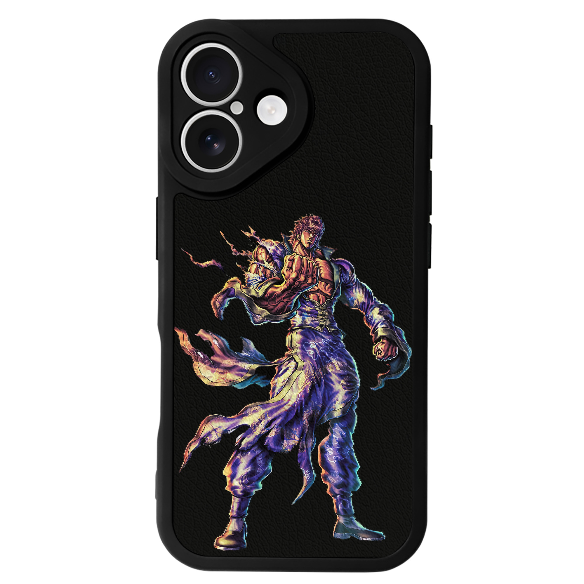 （画像用） 北斗の拳 Fist of the North Star 【iPhone 16シリーズ対応】シリコンスマホケース（レザー調） 材質：シリコン